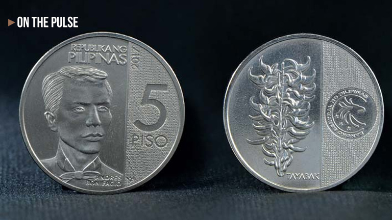 Aguinaldo, Bonifacio, the 5-Peso Coin